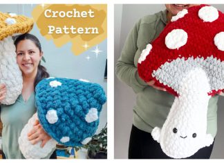 Giant Toadstool Mushroom Amigurumi Free Crochet Pattern