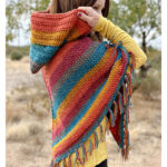Easy All DC Hooded Poncho Free Crochet Pattern