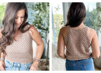 Granny Stitch Tank Top Free Crochet Pattern and Video Tutorial