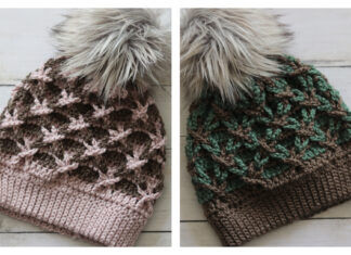 Lattice Beanie Free Crochet Pattern and Video Tutorial