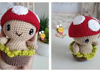 Mushroom Plant Amigurumi Free Crochet Pattern