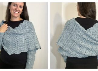 Sweater Wrap Scarf Free Crochet Pattern and Video Tutorial