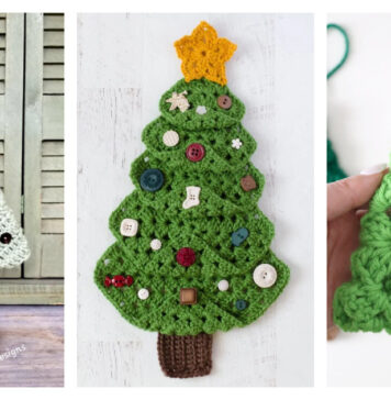 Granny Square Christmas Tree Free Crochet Patterns