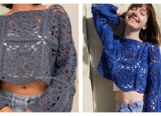 Cornflower Lace Sweater Crochet Pattern
