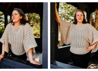 Angelica Wide Sleeve Sweater Free Crochet Pattern