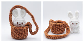 Bunny in a Basket Amigurumi Free Crochet Pattern