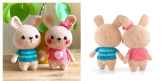 Easter Bunnies Amigurumi Free Crochet Pattern