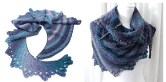 Star Beam Shawl Free Crochet Pattern