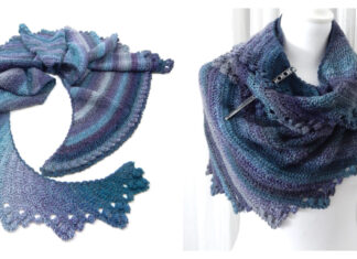 Star Beam Shawl Free Crochet Pattern