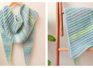 Watercolor Shawl Free Crochet Pattern and Video Tutorial