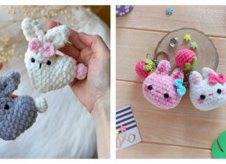 Amigurumi Bunny Keychain Crochet Patterns