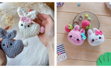 Amigurumi Bunny Keychain Crochet Patterns
