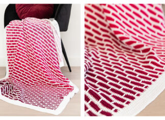 Brickwork Baby Blanket Free Crochet Pattern