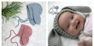 Bunny Baby Bonnet Free Crochet Patterns