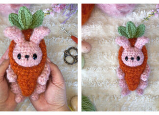 Bunny in a Carrot Costume Free Crochet Pattern