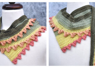 Dragon Tail Skinny Scarf Free Crochet Pattern