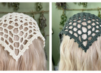 Gradient Granny Kerchief Free Crochet Pattern