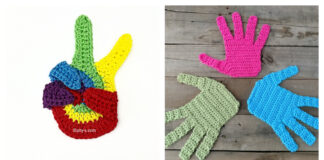Hand Motif Applique Free Crochet Patterns