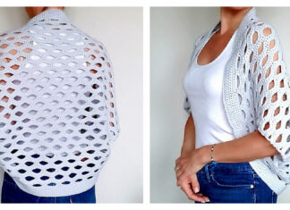 Open Shell Cocoon Cardigan Free Crochet Pattern