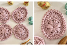 Puff Flower Easter Egg Free Crochet Pattern
