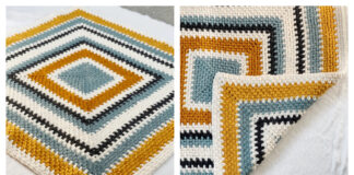 Simon Square Baby Blanket Free Crochet Pattern