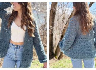 Towhee Cardigan Free Crochet Pattern and Video Tutorial
