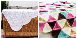 3D Triangle Blanket Crochet Patterns