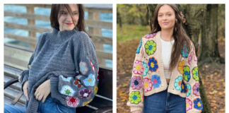 African Flower Sweater Crochet Patterns