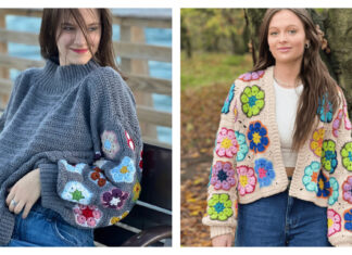 African Flower Sweater Crochet Patterns