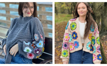 African Flower Sweater Crochet Patterns