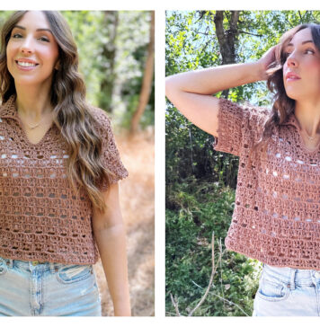 Boxy Blooms Pullover Free Crochet Pattern and Video Tutorial