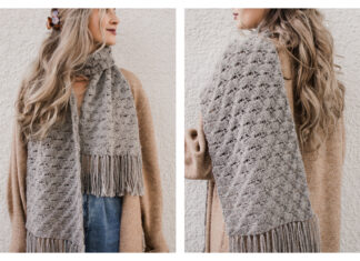 Dandelion Meadow Scarf Free Crochet Pattern