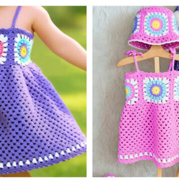 Delightful Days Children’s Dress Free Crochet Pattern and Video Tutorial