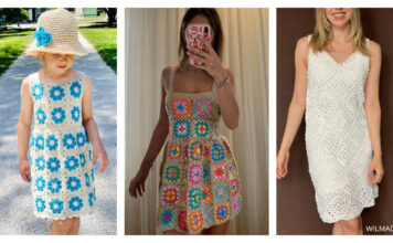 Granny Square Dress Crochet Patterns