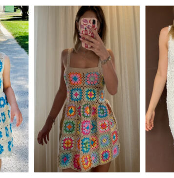 Granny Square Dress Crochet Patterns