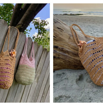 Lake Beach Bag Free Crochet Pattern and Video Tutorial