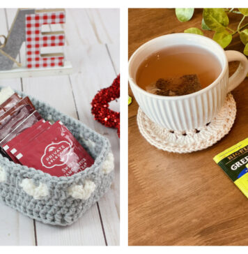 Tea Bag Basket Free Crochet Patterns