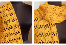 Tulip Garden Scarf Free Crochet Pattern and Video Tutorial