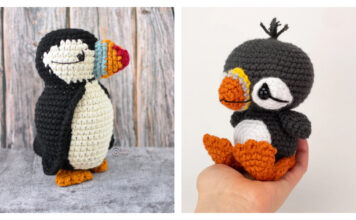 Amigurumi Puffin Bird Crochet Patterns