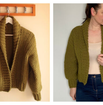 Bomber Jacket Free Crochet Pattern