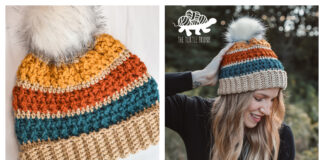Bonfire Beanie Free Crochet Pattern and Video Tutorial