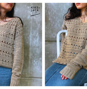 Cozy Fall Pullover Sweater Free Crochet Pattern
