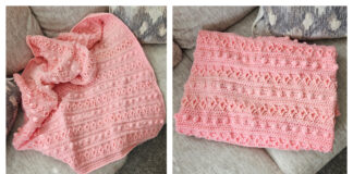 Diamond Puff Blanket Free Crochet Pattern