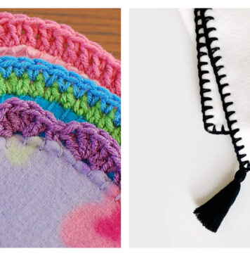 Fleece Blanket Edging Crochet Patterns