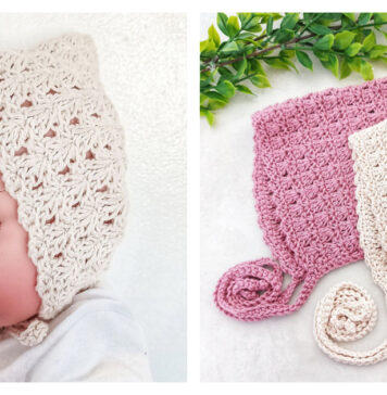 Primrose Pixie Bonnet Free Crochet Pattern