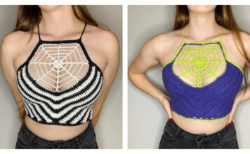 Spiderweb Halter Top Crochet Pattern and Video Tutorial