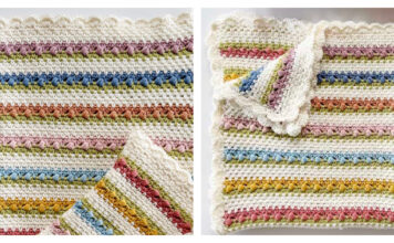 Tulip Meadows Baby Blanket Free Crochet Pattern and Video Tutorial