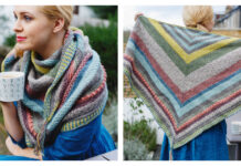Tunisian Sampler Shawl Free Crochet Pattern