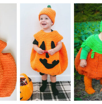 Pumpkin Baby Costume Crochet Patterns