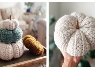 Star Stitch Pumpkin Free Crochet Pattern